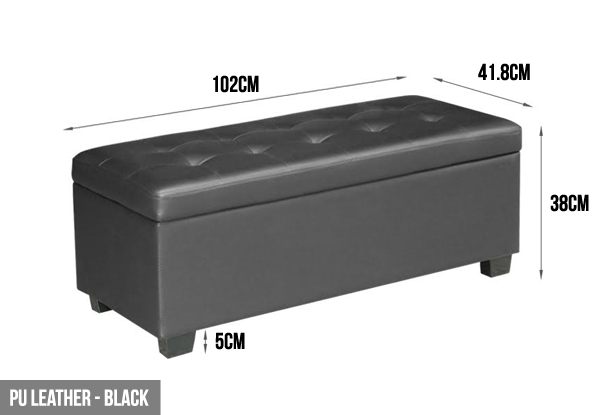 Storage Ottoman - Two Colours Available