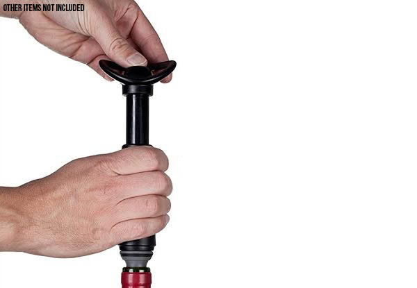 Wine Saver with Eight Vacuum Stoppers