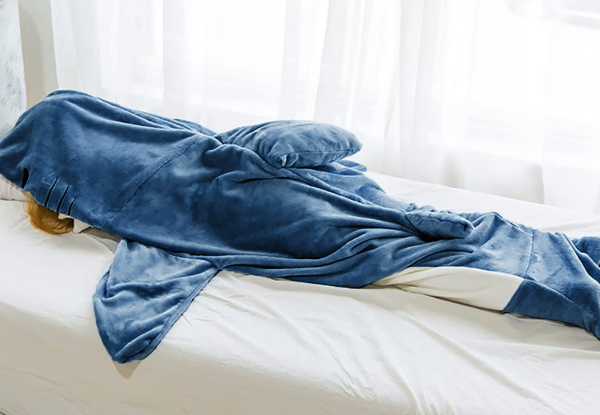Wearable Shark Hoodie Blanket