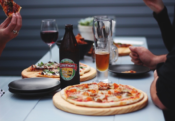 Two Old School Pizzas, a Side & Two Drinks for Two People - Option for Four People - Valid Sunday to Thursday