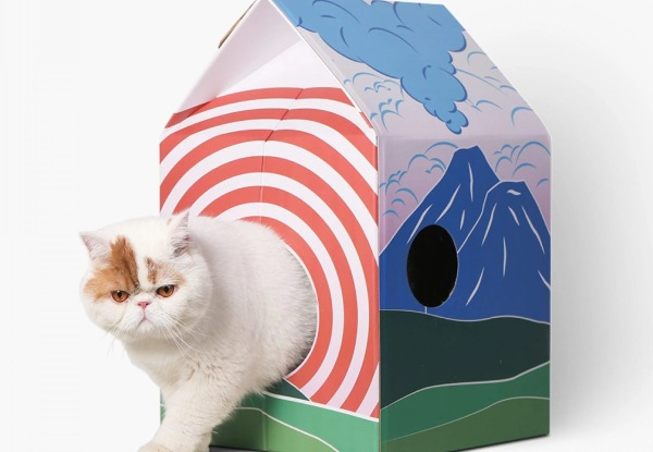 Pidan Cat House and Scratcher - Elsewhere Pricing $29.90