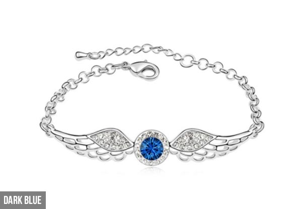 Angel Wings Crystal Inlaid Bracelet with Four Colours Available