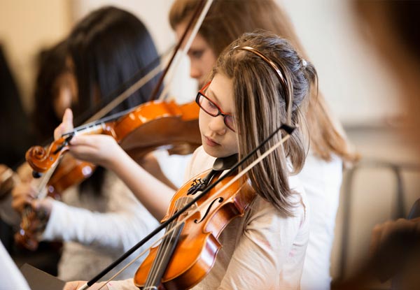 Ten One-Hour Beginner Violin Lessons incl. a Handmade Violin with Hard Carry Case, a Music Score Bag & Registration