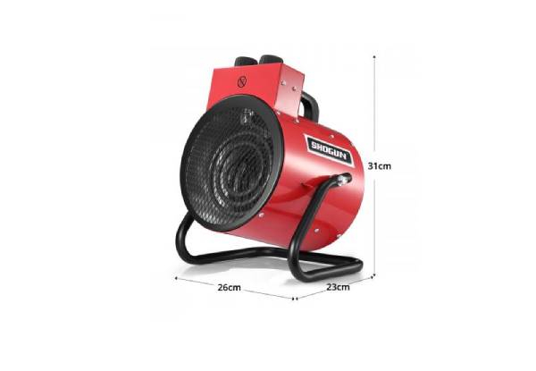 Two-in-One 2000W Portable Electric Industrial Heater - Two Colours Available