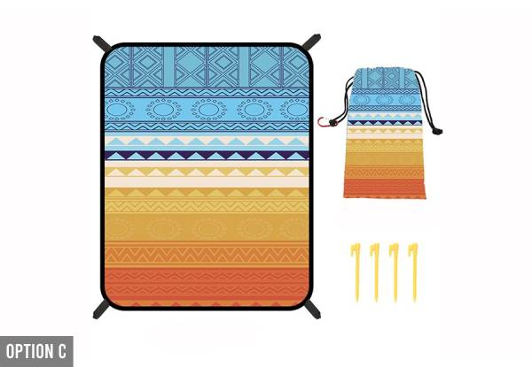Bohemian Camping Beach Mat - Six Options Available