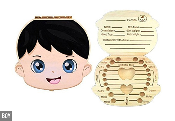 Baby Tooth Box Keepsake - Two Options Available & Option for Two-Pack
