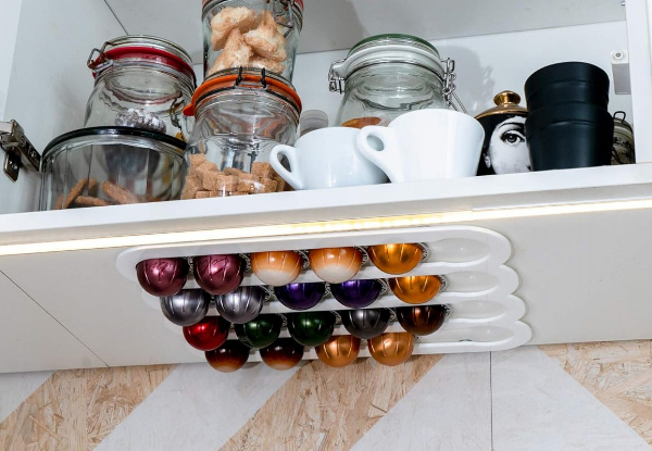 Coffee Pod Holder Compatible with Nespresso - Available in Two Colours & Option for Two-Pack