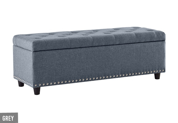 Toby Storage Ottoman Bench - Three Colours Available