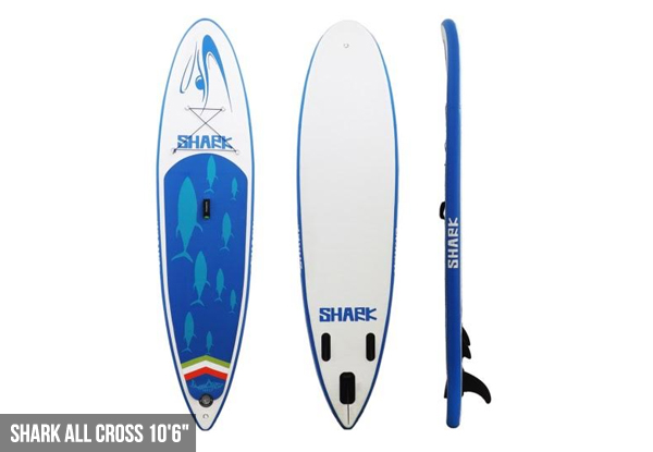 From $849 for a Premium Quality Shark Inflatable Paddleboard Package – Three Options Available