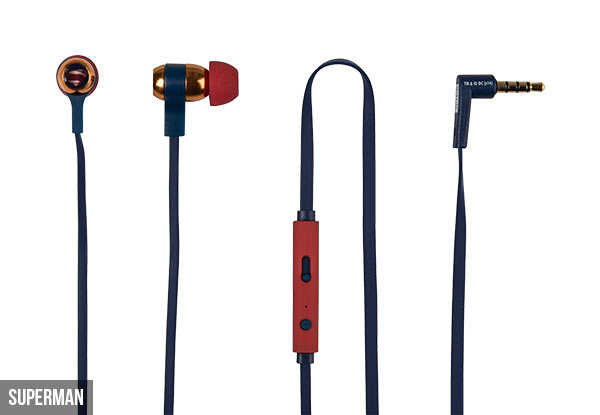 Tribe Batman, Superman, Wonder Women, Stormtrooper or R2D2 Earphones with Microphone Feature