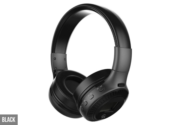 B19 Wireless Bluetooth Headphones with LCD Display - Five Colours Available