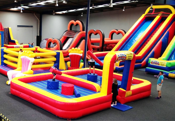 Party for 10 Children Ages One - Four Years at Auckland's Largest Indoor Inflatable Playground - Option for Children Five & Over