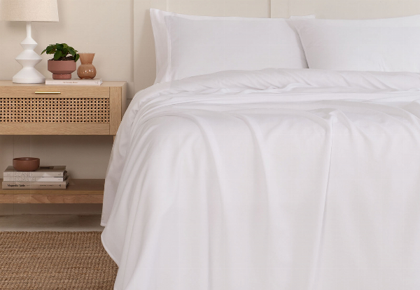 Royal Comfort Linen Blend Sheet Set - Available in Five Colours & Two Sizes