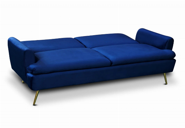 Gyllene Versatile Velvet Chaise Sofa Bed - Available in Four Colours
