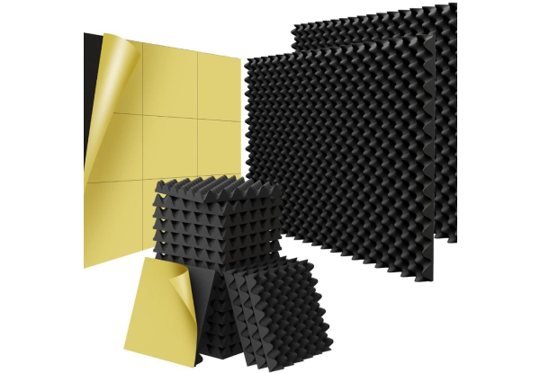 12-Pack Self-Adhesive Acoustic Foam Panel