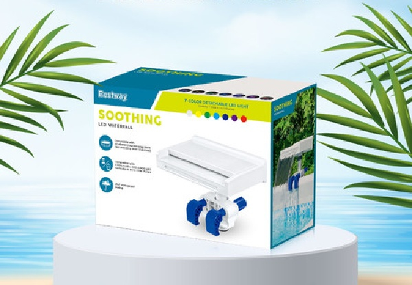 Bestway Flowclear Soothing LED Waterfall for Above Ground Pools with Hose Adaptor