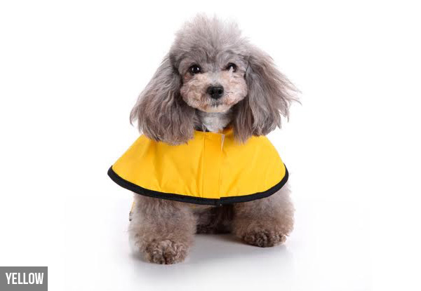 Dog Rain Coat - Four Clours & Six Sizes Available