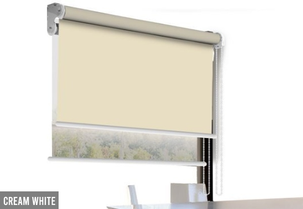 Modern Double Roller Blinds - Four Colours Available