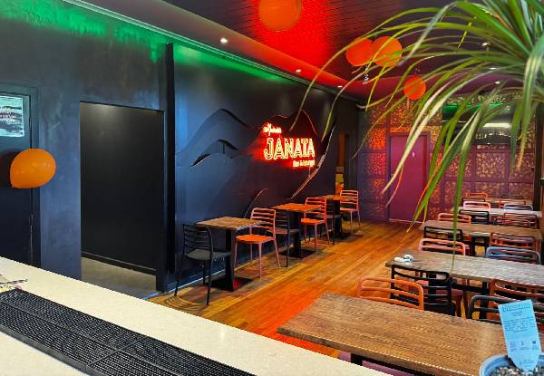 $50 Voucher Towards Food & Beverages for Two People at Janata Bar