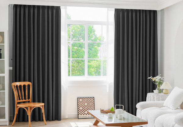 Two-Piece Marlow Blockout Curtain - Available in Four Colours & Three Sizes