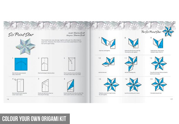 Colour Your Own Origami Kit or Everything Origami Binder