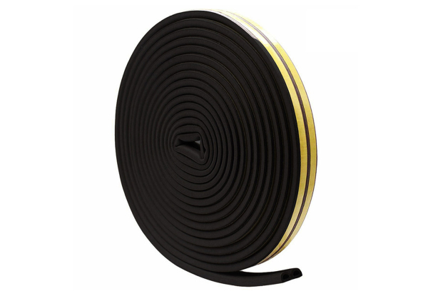 Two Self-Adhesive Weather Stripping Window Gap Seal Strips - Four Colours Available & Option for Four