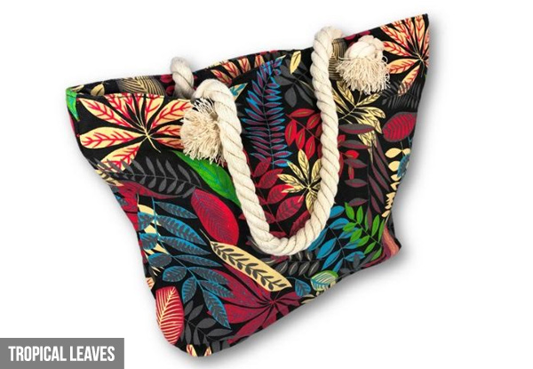 $22 for a Canvas Beach Bag Available in 11 Styles