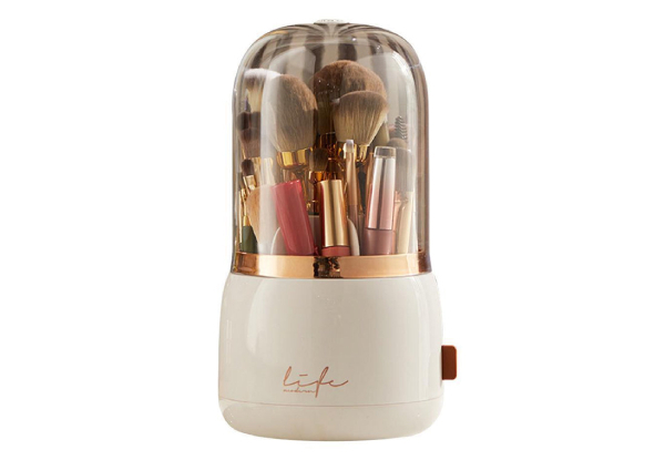 Rotating Makeup Brush Storage Organiser - Four Colours Available