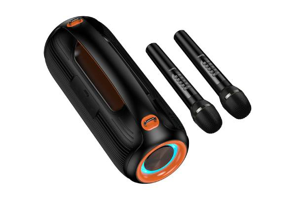 Hoco 600W Bluetooth Party Speaker with Two Wireless Microphones