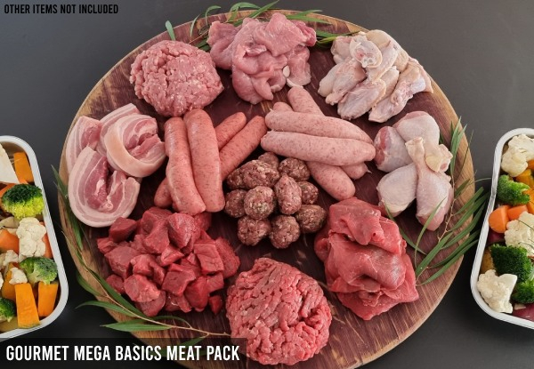 Premium NZ Gourmet Mega Basics Meat Pack - Options for Sausage & Steak Sampler or Winter Warmer Low & Slow Bag