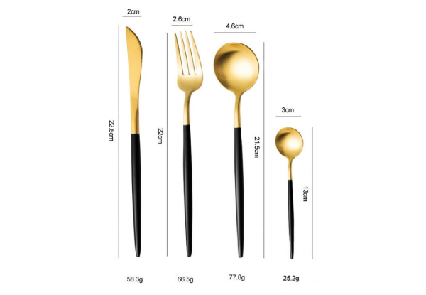 Four-Pack Cutlery Set - Two Colours Available