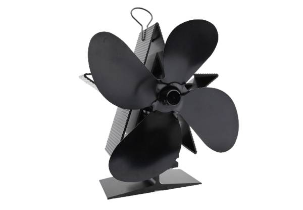 Four-Blade Heat Powered Stove Fan