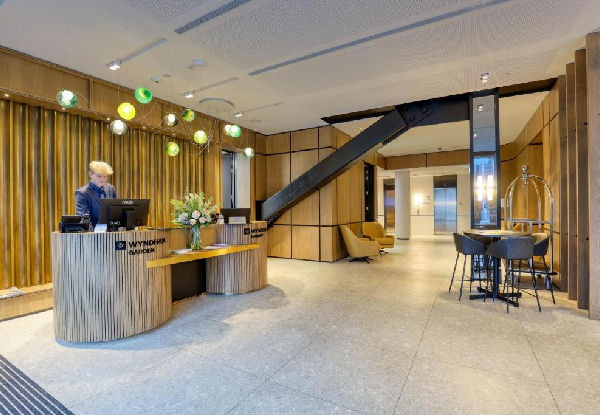 One-Night Central Christchurch Stay at Wyndham Garden Christchurch for Two People in a King Room incl. Daily Cooked Breakfast, Welcome Drink & Late Check-Out - Option for Two-Night Stay
