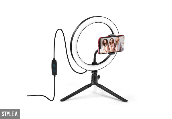 10 Inch LED Ring Light - Two Options Available
