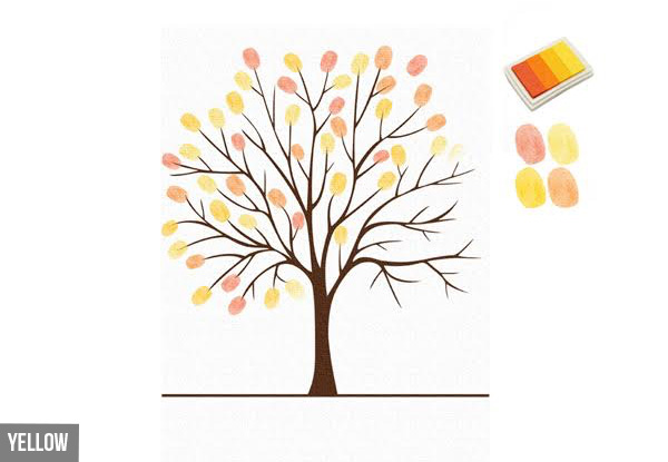 DIY Finger Paint Print Tree - Five Colours Available