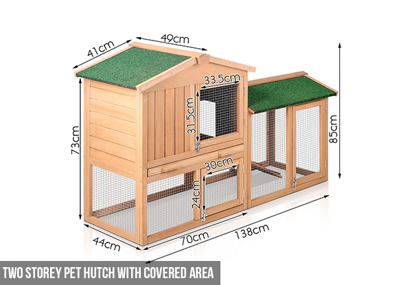 Pet Hutch - Four Options Available