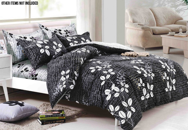 Three-Piece Reversible Duvet Cover Set with Free Delivery