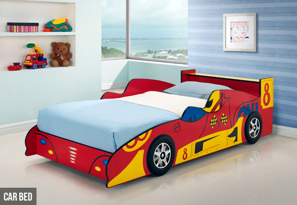 From $239 for a Children's Car Bed Frame or From $129 for a Single Mattress