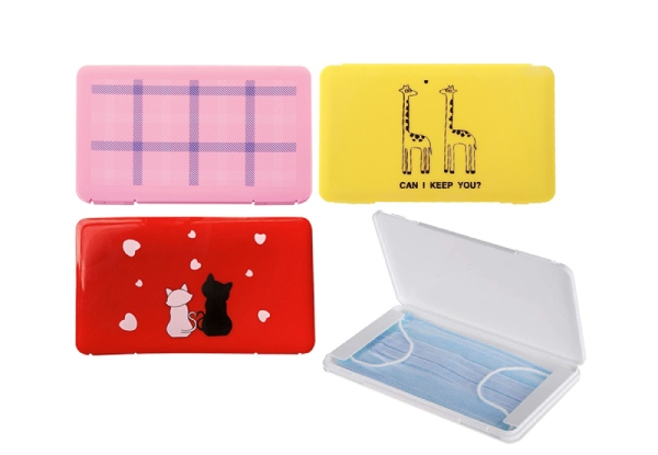 Two-Pack Face Mask Storage Box - Option for Four-Pack & Four Styles Available