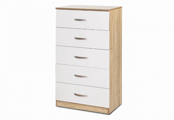 Escot Five-Drawer Tallboy Cabinet