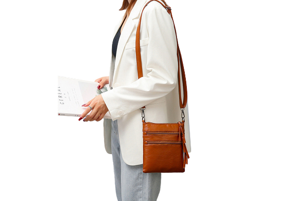Women's Crossbody Bag - Available in Two Colours & Option for Two-Pack