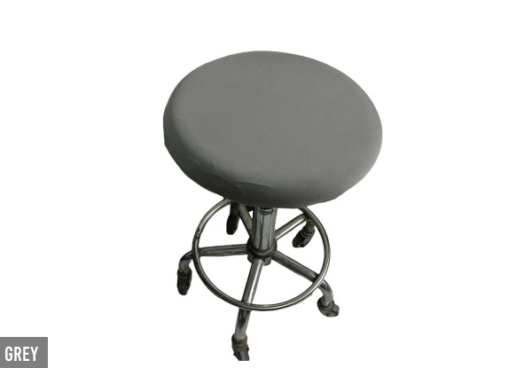 Two-Pack of Stretch Round Bar Stool Seat Cushion Cover - Six Colours & Two Sizes Available - Option for Four-Pack