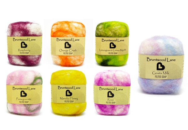 NZ Made Felted Wool Soaps - Seven Scents Available