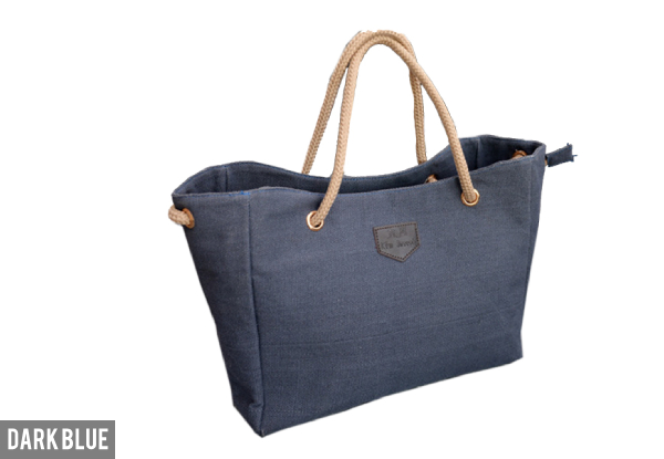Canvas Summer Tote Handbag - Three Colours Available & Option for Two with Free Delivery