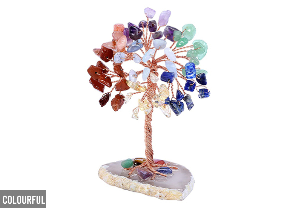 Mini Crystal Stone Tree - Four Colours Available