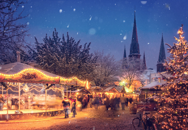 Per-Person, Twin-Share Eight-Day Christmas Market Package incl. Accommodation, Transport & More - Option for Solo Traveller Available