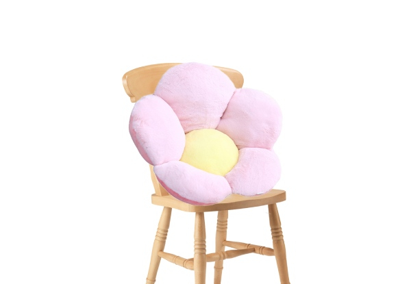 Whimsical Big Flower Shaped Cushion - Two Colours Available