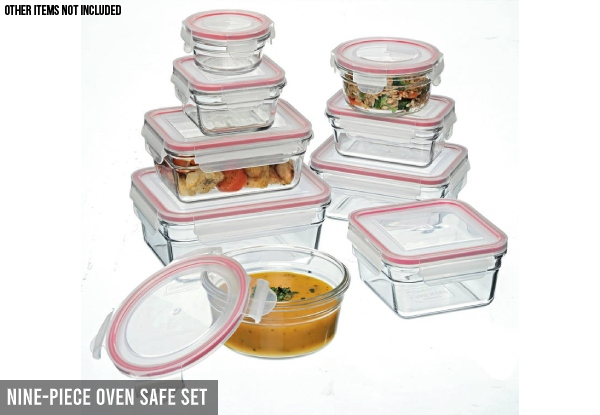 Glasslock Glass Food Container Range - Four Options Available