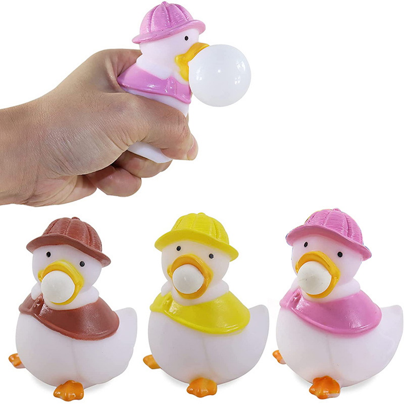 Four-Pack Bubble Duck Squishy Toys