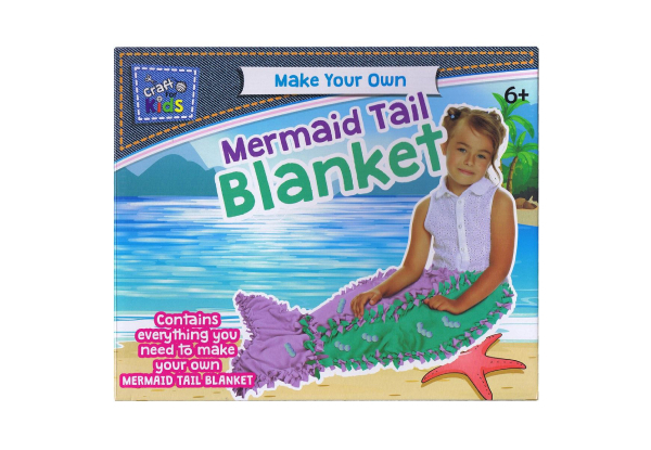 Craft for Kids - Make Your Own Mermaid Tail Blanket